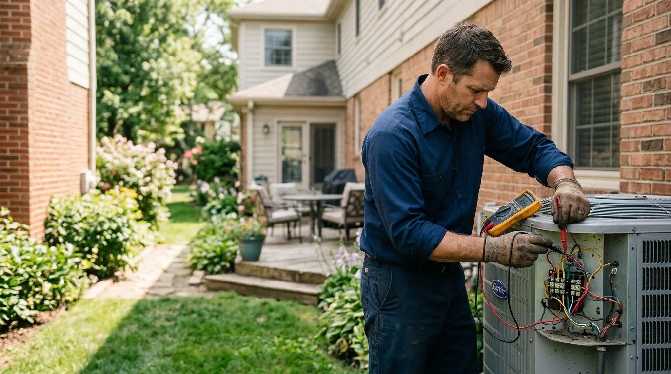 HVAC technician working near Gorman, TX